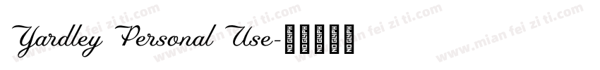 Yardley Personal Use字体转换